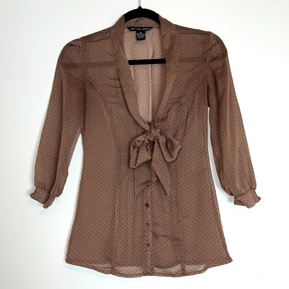 Antilia Femme sheer blouse XS